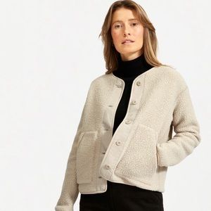 Everlane Renew Teddy Liner in Oat